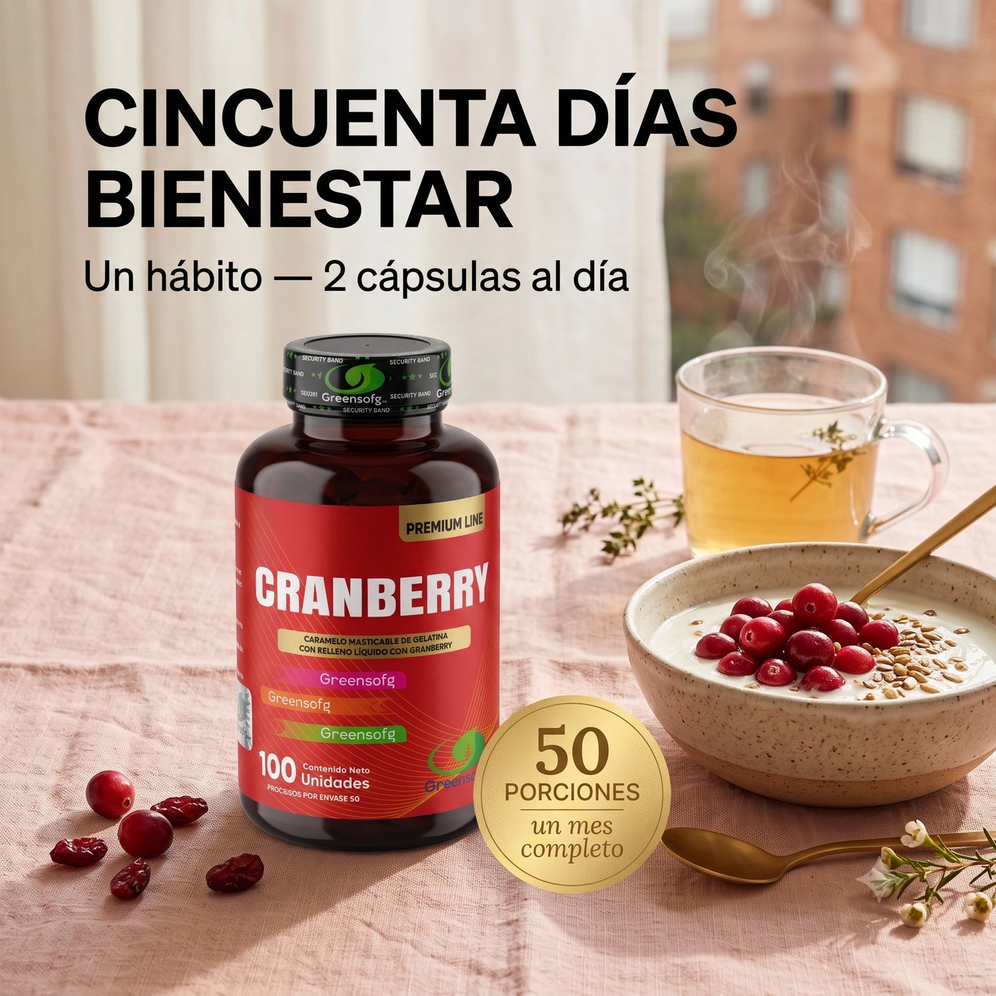 Cranberry · 100 caramelos masticables